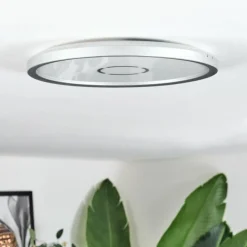 hofstein Simonstorp Plafonnier, Panel LED Argenté, Blanc, 1 lumière