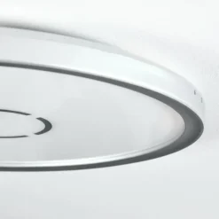 hofstein Simonstorp Plafonnier, Panel LED Argenté, Blanc, 1 lumière