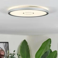 hofstein Simonstorp Plafonnier, Panel LED Argenté, Blanc, 1 lumière