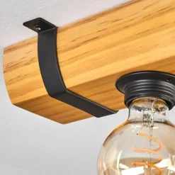 hofstein Skads Plafonnier Écru, Noir, 5 lumières