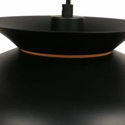 Lampes Dorées-Luminaires Steinhauer Skandina Suspension Or, Noir, 1 lumière