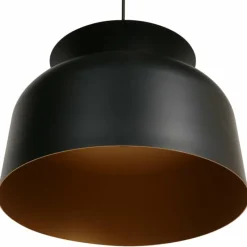 Lampes Dorées-Luminaires Steinhauer Skandina Suspension Or, Noir, 1 lumière