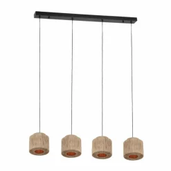 Luminaires Trio SMILLA Suspension Noir, 4 lumières* Suspensions