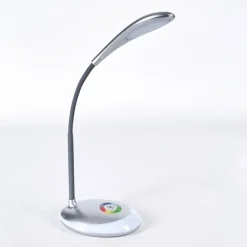 hofstein Sneslev Lampe de bureau, Lampe à poser LED Argenté, 1 lumière, Changeur de couleurs
