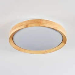 Lampes En Bois-hofstein Sofo Plafonnier LED Blanc, 1 lumière