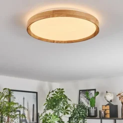 Luminaires Scandinaves-hofstein Sofo Plafonnier LED Blanc, 1 lumière, Télécommandes