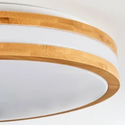 Luminaires Scandinaves-hofstein Sofo Plafonnier LED Blanc, 1 lumière, Télécommandes