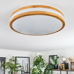 Luminaires Scandinaves-hofstein Sofo Plafonnier LED Blanc, 1 lumière, Télécommandes