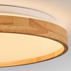 Luminaires Scandinaves-hofstein Sofo Plafonnier LED Blanc, 1 lumière, Télécommandes