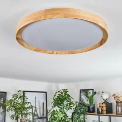 Luminaires Scandinaves-hofstein Sofo Plafonnier LED Blanc, 1 lumière, Télécommandes