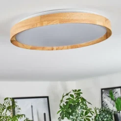 Luminaires Scandinaves-hofstein Sofo Plafonnier LED Blanc, 1 lumière, Télécommandes