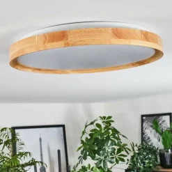 Luminaires Scandinaves-hofstein Sofo Plafonnier LED Blanc, 1 lumière, Télécommandes