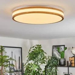 Luminaires Scandinaves-hofstein Sofo Plafonnier LED Blanc, 1 lumière, Télécommandes