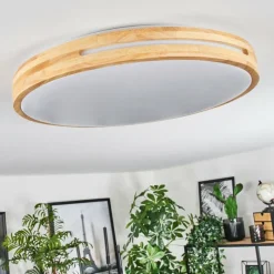 Luminaires Scandinaves-hofstein Sofo Plafonnier LED Blanc, 1 lumière, Télécommandes