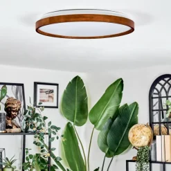 Luminaires Scandinaves-hofstein Sofo Plafonnier LED Écru, 1 lumière, Télécommandes