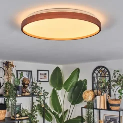 Luminaires Scandinaves-hofstein Sofo Plafonnier LED Écru, 1 lumière, Télécommandes