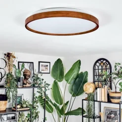 Luminaires Scandinaves-hofstein Sofo Plafonnier LED Écru, 1 lumière, Télécommandes