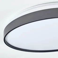 Luminaires Scandinaves-hofstein Sofo Plafonnier LED Noir, 1 lumière, Télécommandes