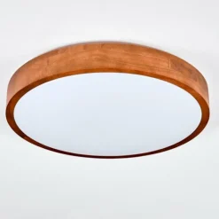 Lampes En Bois-hofstein Sofo Plafonnier, Panel LED Blanc, 1 lumière, Télécommandes