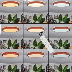 hofstein Sofo Plafonnier, Panel LED Blanc, 1 lumière, Télécommandes