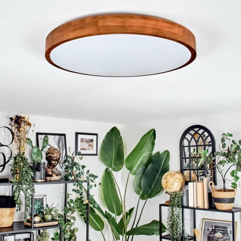 hofstein Sofo Plafonnier, Panel LED Blanc, 1 lumière, Télécommandes