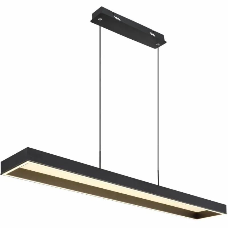 Luminaires Globo Lighting Sola Suspension LED Noir, 1 lumière, Télécommandes* Éclairage Led