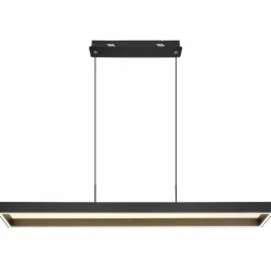 Luminaires Globo Lighting Sola Suspension LED Noir, 1 lumière, Télécommandes* Éclairage Led