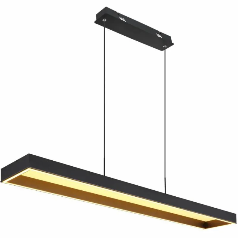 Luminaires Globo Lighting Sola Suspension LED Noir, 1 lumière, Télécommandes* Éclairage Led