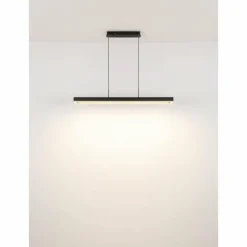 Luminaires Globo Lighting Sola Suspension LED Noir, 1 lumière, Télécommandes* Éclairage Led