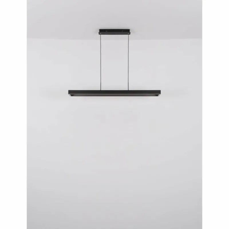 Luminaires Globo Lighting Sola Suspension LED Noir, 1 lumière, Télécommandes* Éclairage Led
