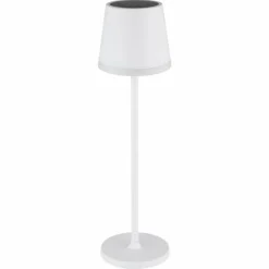 Luminaires Globo Lighting SOLAR Lampe de table d'extérieur, Lampe solaire LED Blanc, 1 lumière