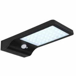 Luminaires Globo Lighting SOLAR Lampe murale d´extérieur, Lampe solaire LED Noir, Transparent, 42 lumières, Détecteur de mouvement