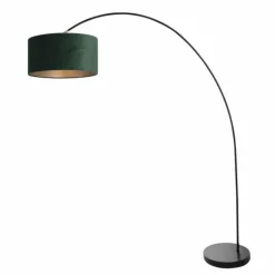 Lampes En Tissu-Luminaires Steinhauer Solva Lampadaire Noir, 1 lumière