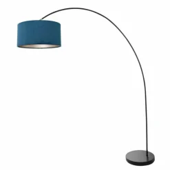 Lampes En Tissu-Luminaires Steinhauer Solva Lampadaire Noir, 1 lumière