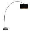 Lampes En Tissu-Luminaires Steinhauer Solva Lampadaire Noir, 1 lumière