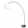 Lampes En Tissu-Luminaires Steinhauer Solva Lampadaire Noir, 1 lumière