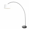 Lampes En Tissu-Luminaires Steinhauer Solva Lampadaire Noir, 1 lumière