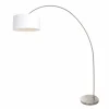 Lampes En Tissu-Luminaires Steinhauer Solva Lampadaire Acier brossé, 1 lumière