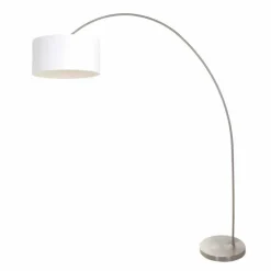 Lampes En Tissu-Luminaires Steinhauer Solva Lampadaire Acier brossé, 1 lumière
