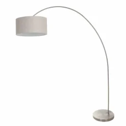 Lampes En Tissu-Luminaires Steinhauer Solva Lampadaire Acier brossé, 1 lumière