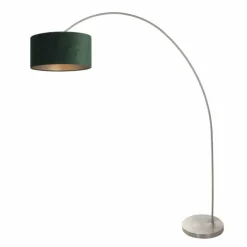 Lampes En Tissu-Luminaires Steinhauer Solva Lampadaire Acier brossé, 1 lumière