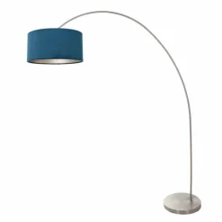 Lampes En Tissu-Luminaires Steinhauer Solva Lampadaire Acier brossé, 1 lumière