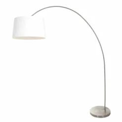 Lampes En Tissu-Luminaires Steinhauer Solva Lampadaire Acier brossé, 1 lumière
