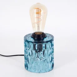 hofstein Sonhim Lampe à poser Bleu, Noir, 1 lumière