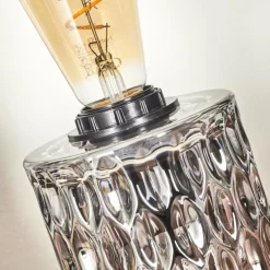 hofstein Sonhim Lampe à poser Fumée, Noir, 1 lumière