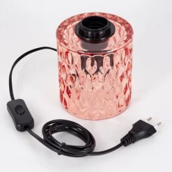 hofstein Sonhim Lampe à poser Rose, Noir, 1 lumière