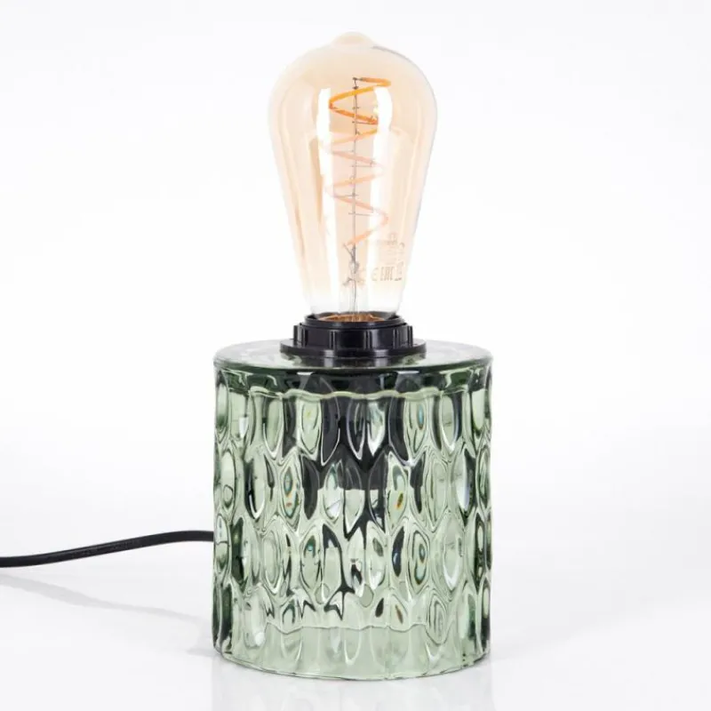 hofstein Sonhim Lampe à poser Vert, Noir, 1 lumière