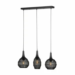 Luminaires Trio SORAYA Suspension Noir, 3 lumières* Suspensions