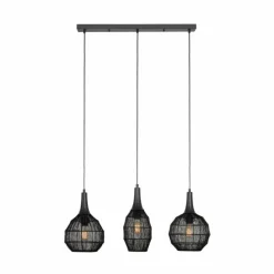 Luminaires Trio SORAYA Suspension Noir, 3 lumières* Suspensions