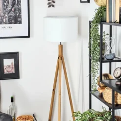 Lampes En Tissu-hofstein Soungou Lampadaire Écru, 1 lumière